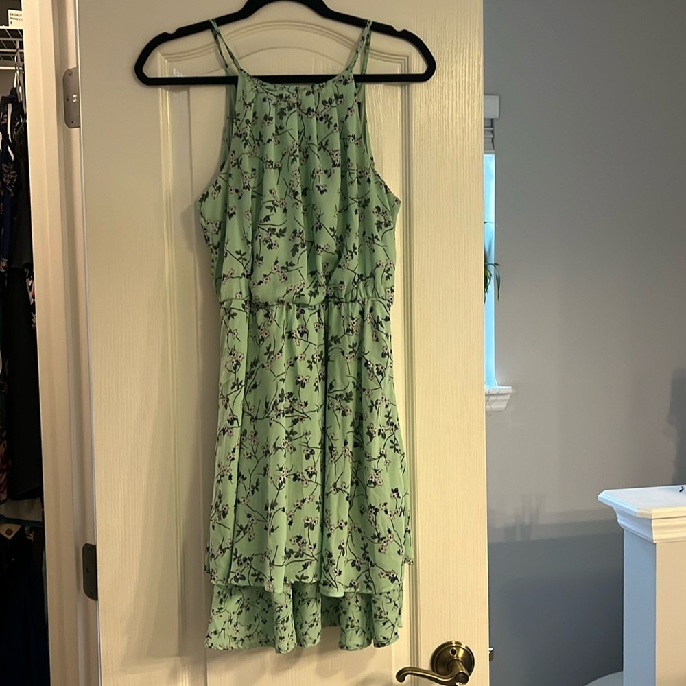 Floral mint dress